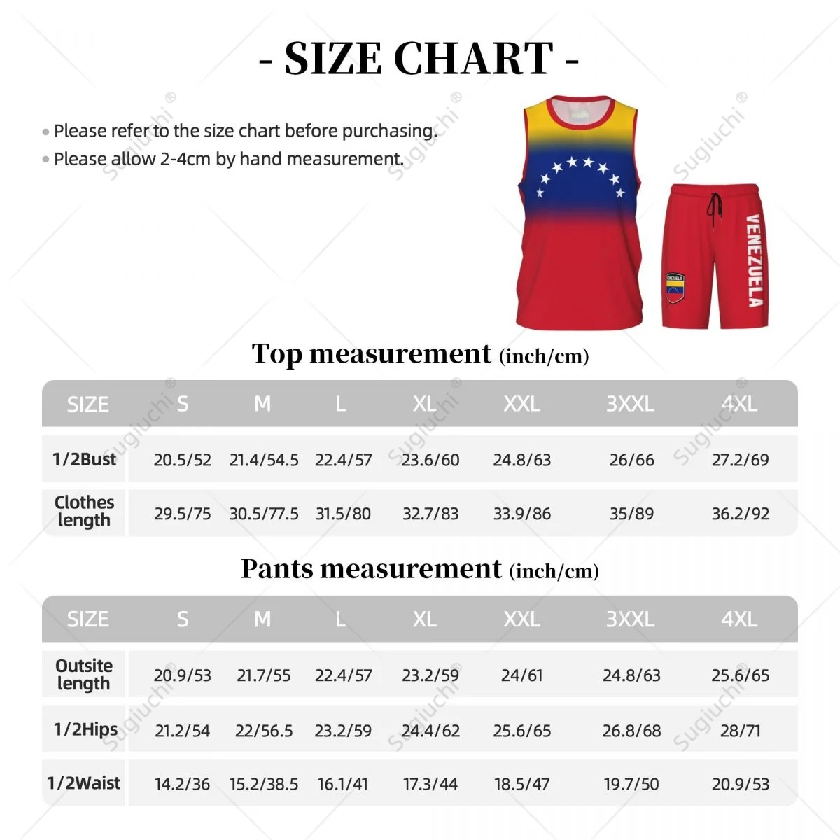 Men Venezuela Flag Basketball Jersey Set Mesh Shirt & Pants Sleeveless Exclusive Team-up Custom Name Nunber Unisex