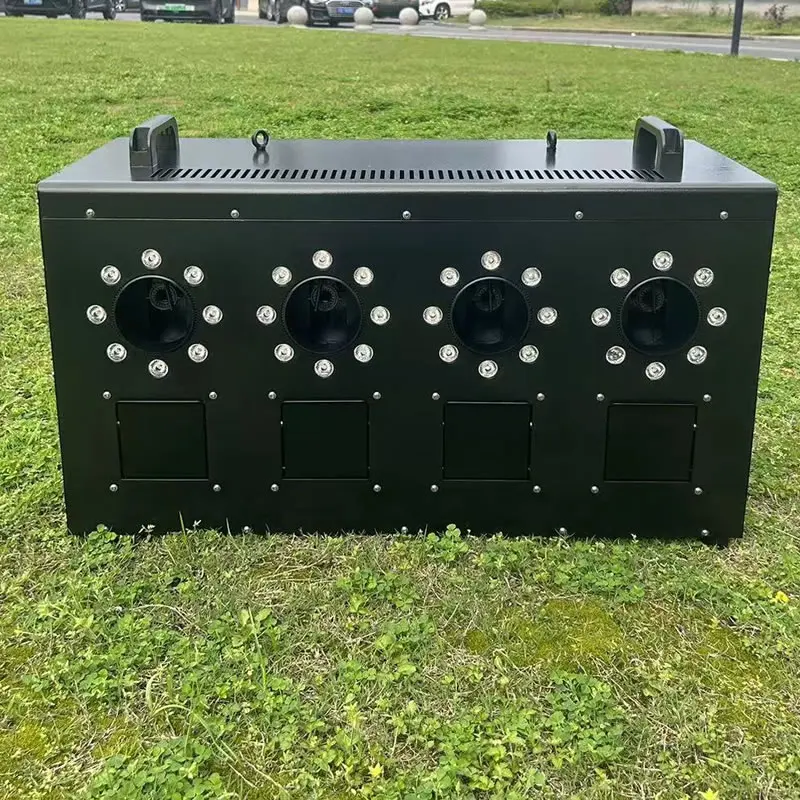 From EU 3000W 1500W LED Smoke Bubble Machine Four Holes Double Holes Wedding Bubble Spray Machine DMX for Stage Special Effect