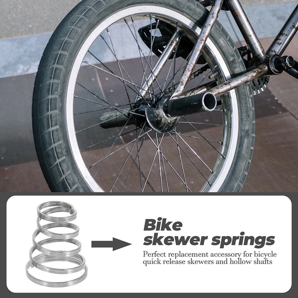 

20pcs Quick Release Skewer Springs Bike Wheel Axle 304 Stainless Steel Hollow Shaft Replaceable for Road Mountain Bike Trainer