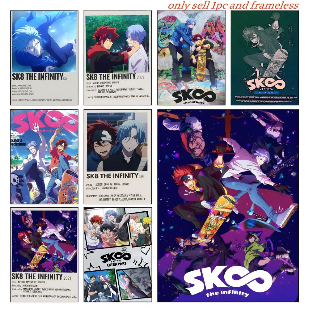 S-sK8 The I-infinity Anime Poster Posters Sticky Vintage Room Home Bar Cafe Decor Kawaii Room Decor