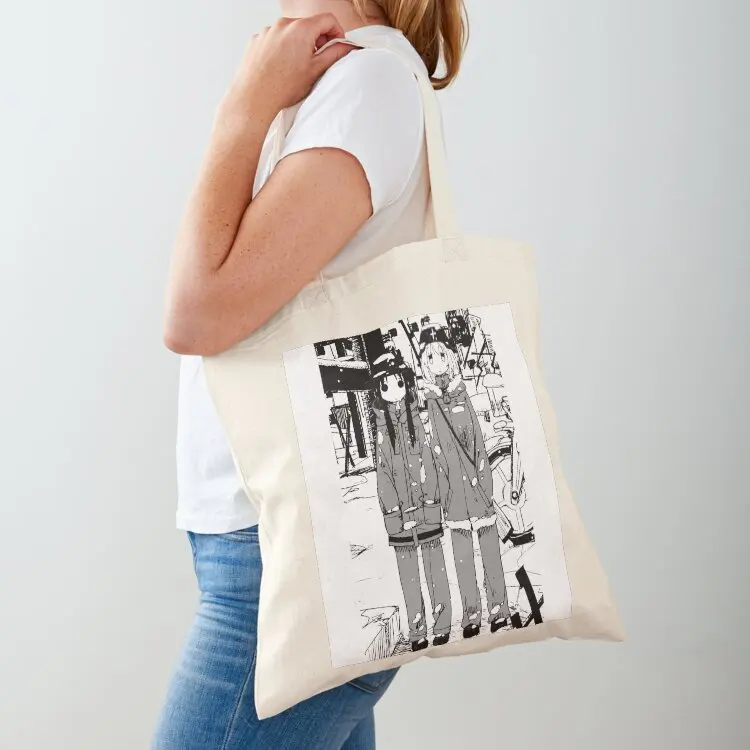 

Girls' Last Tour / Shōjo Shūmatsu Ryokō : Girls Framed Salt and Pepper Tote Bag handbag Lady bags bags for women
