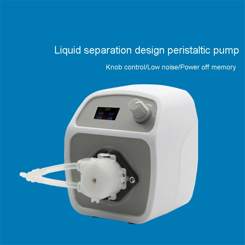 Small Adjustable Flow Peristaltic Pump Liquid Separation Peristaltic Pump 12V DC Motor Complete Set Of Peristaltic Pump 80mL/min