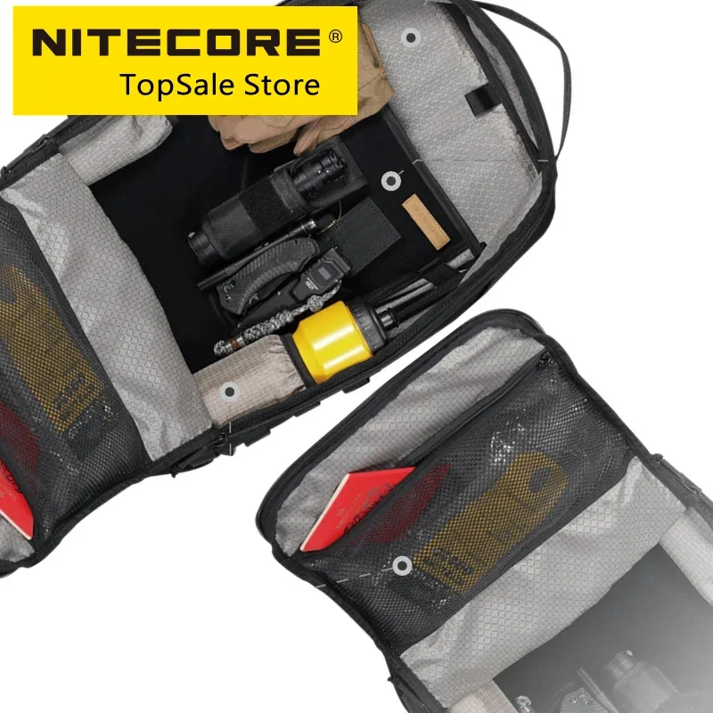 

Original Nitecore BP23pro Multipurpose Commuting Backpack Wearproof 500D Nylon Fabric Outdoor Travel Camping Bag MOLLE System
