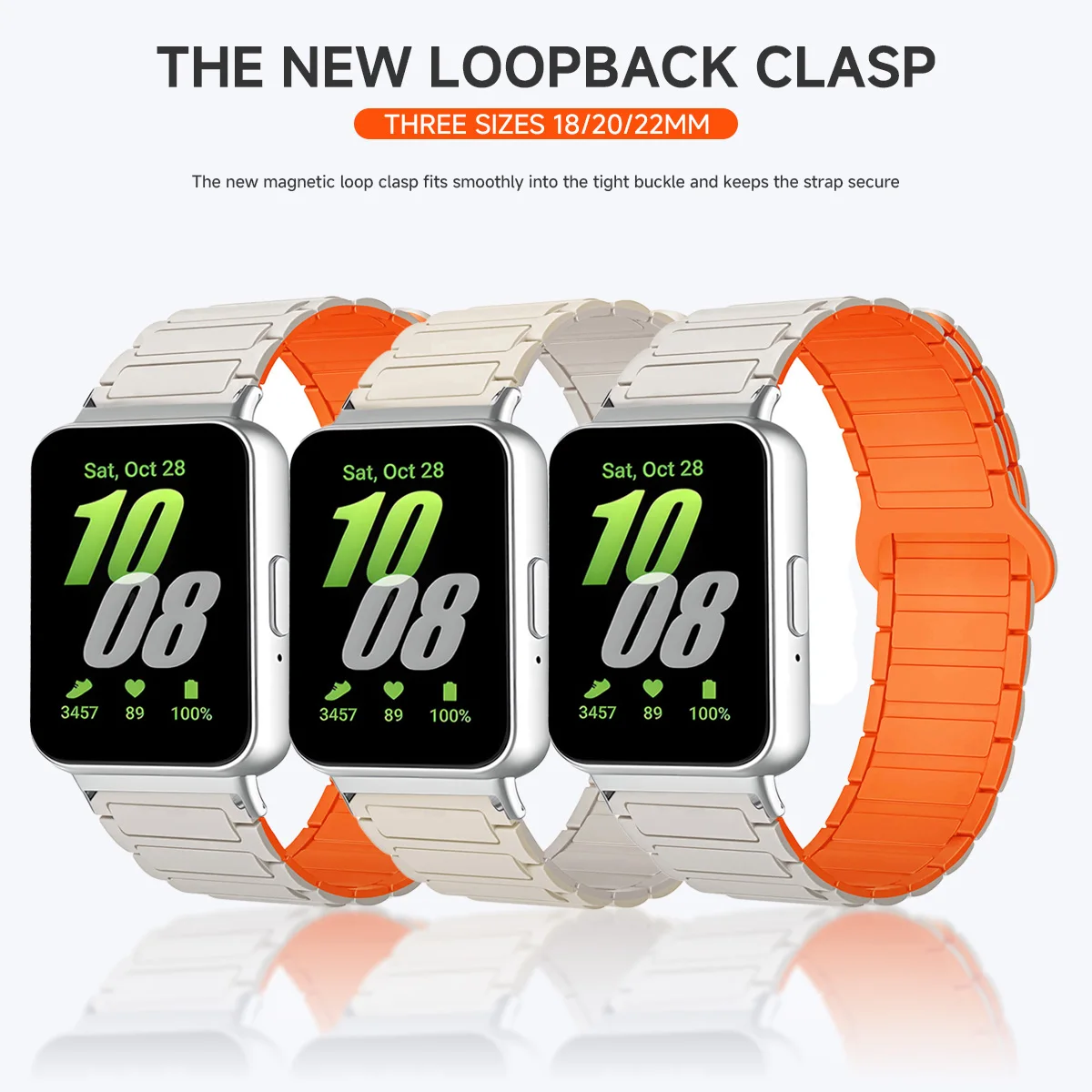 Magnetic Strap for Samsung Galaxy Fit 3 Sport Silicone Watch Band for Samsung Galaxy Fit3 Accessories Correa Men Women Bracelet