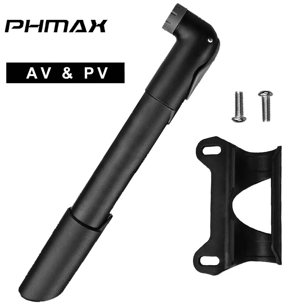 PHMAX 120Psi Mini Bike Pump Plastics Portable Bicycle Hand Air Pump Tire Inflator Schrader Presta Valve MTB Road Cycling Pump