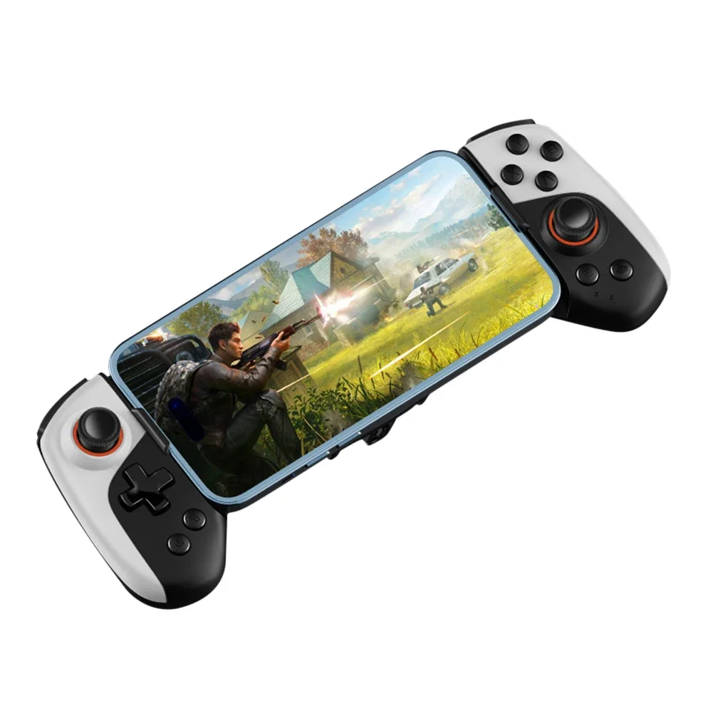 2 in 1 Mobile Phone Controller Type C Cooling Wireless Mobile Gaming Controller Dual Joystick for iPhone Android Phone Switch