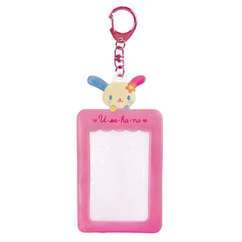 

Usahana Photo держатель для карт Kawaii Cute Bag Keychain Clip мультяшный кролик Idol фото дисплей