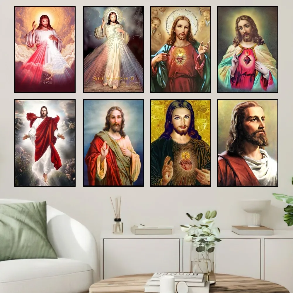 

Jesus Shepherds Cristo Poster Home Prints Wall Painting Bedroom Living Room Decoration Office