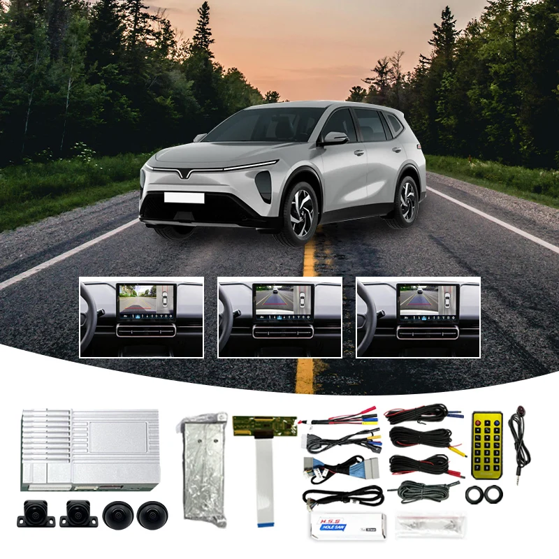360 Degree Bird View System 1080P 4 Channel Camera Car 2D/3D Surrounding View Car Camera System