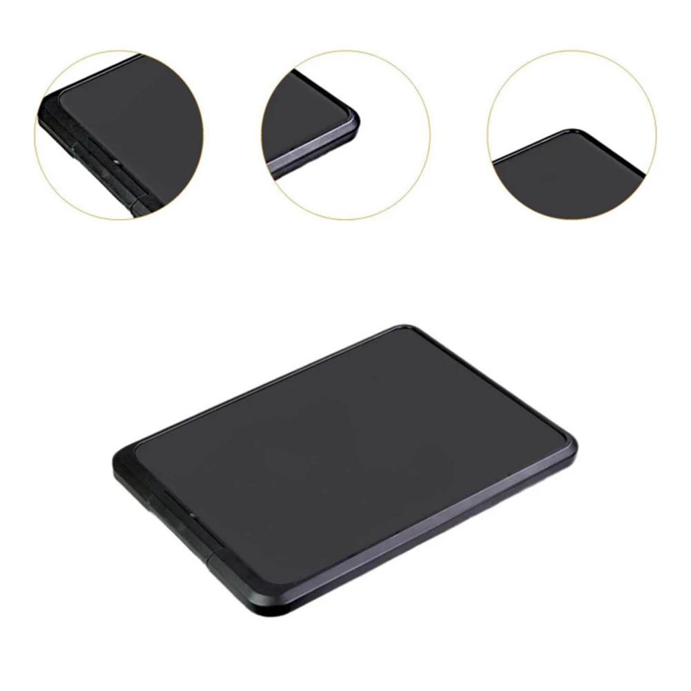 Movable Sliding Tray with Wheels for Coffee Machines Scratch Resistant Non Slip Locking Black Plastic 40x30x2cm