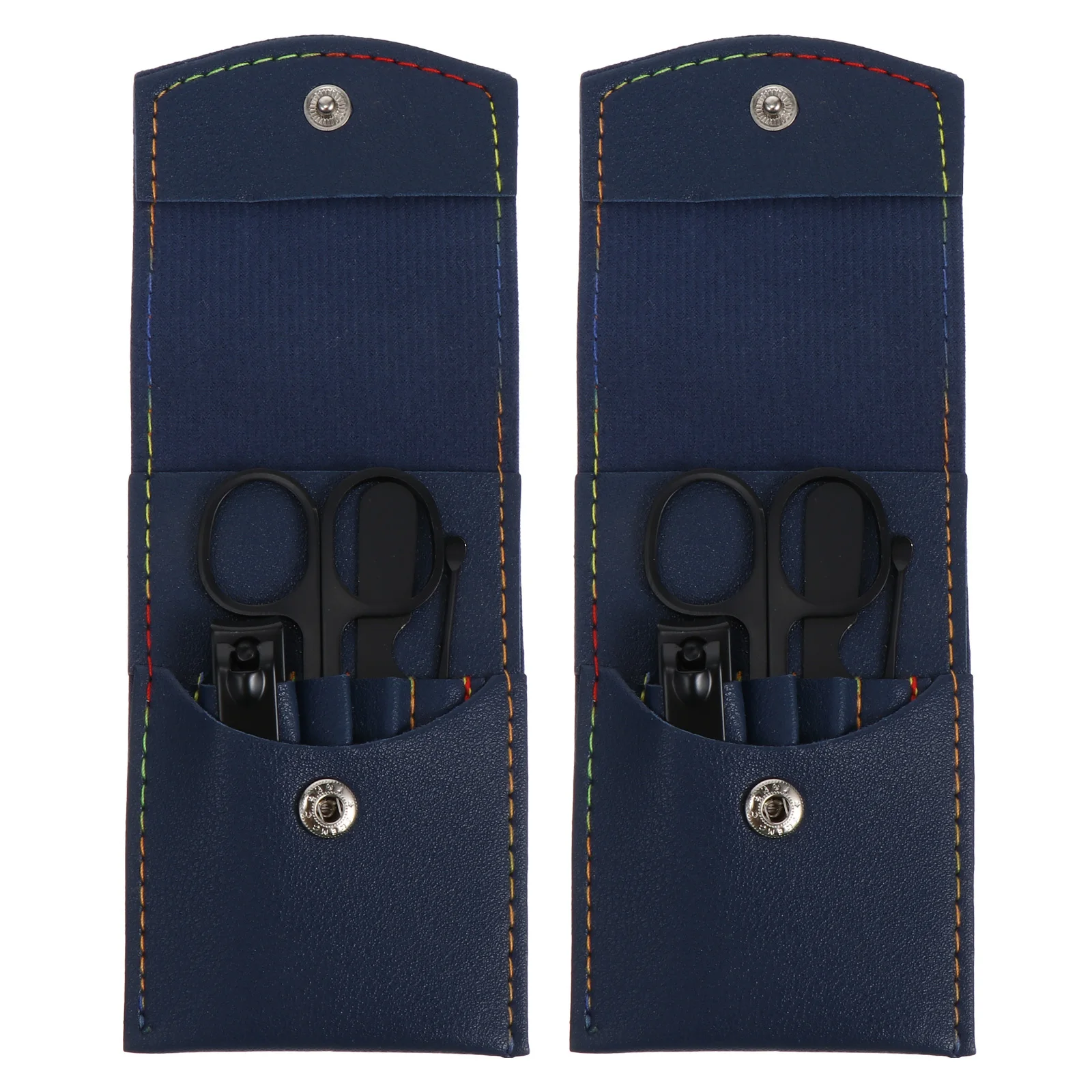 Juego de cortaúñas de 8 Uds., agarre antideslizante de acero al carbono, cortaúñas precisas para uñas de los pies, herramientas de manicura y pedicura, Kit de viaje para el hogar