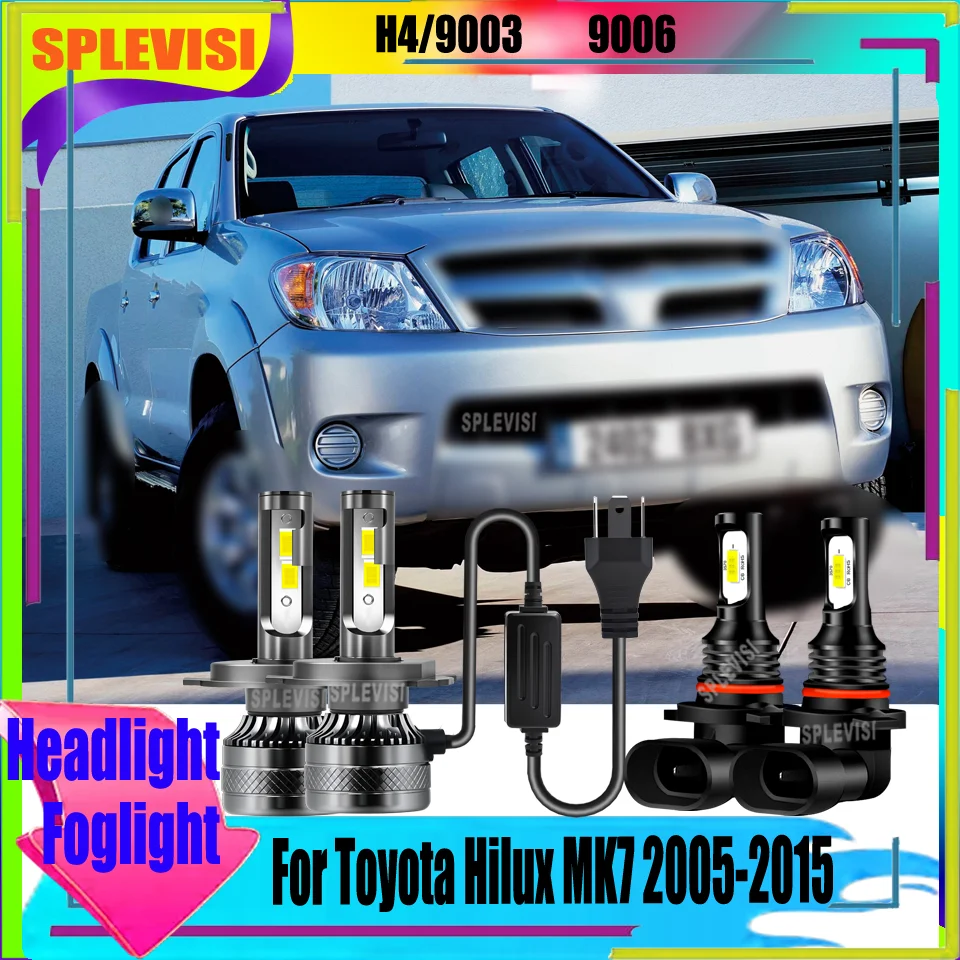 

H4 9003 Headlight 9006 HB4 Foglight Plug and Play For Toyota Hilux MK7 2005 2006 2007 2008 2009 2010 2011 2012 2013 2014 2015