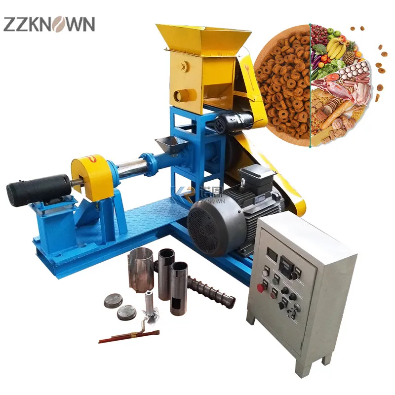 Electric Automatic Pellet  Feed Making Machine Feed Fish Industrial Floating Fish Pallet Machine Granulator