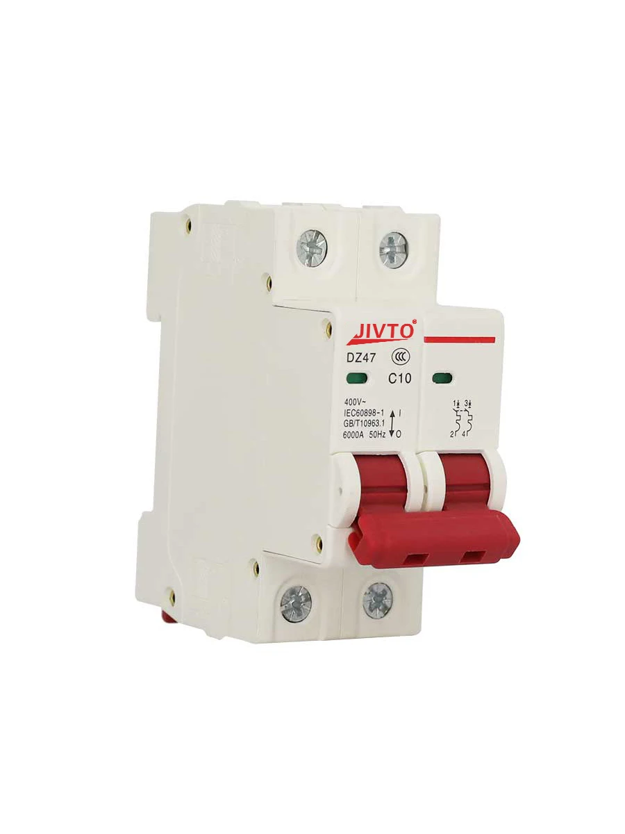 

DZ47-63 Mini Circuit Breaker AC 2P Overload protection switch of solar 10A~63A miniature circuit breaker 230~400V