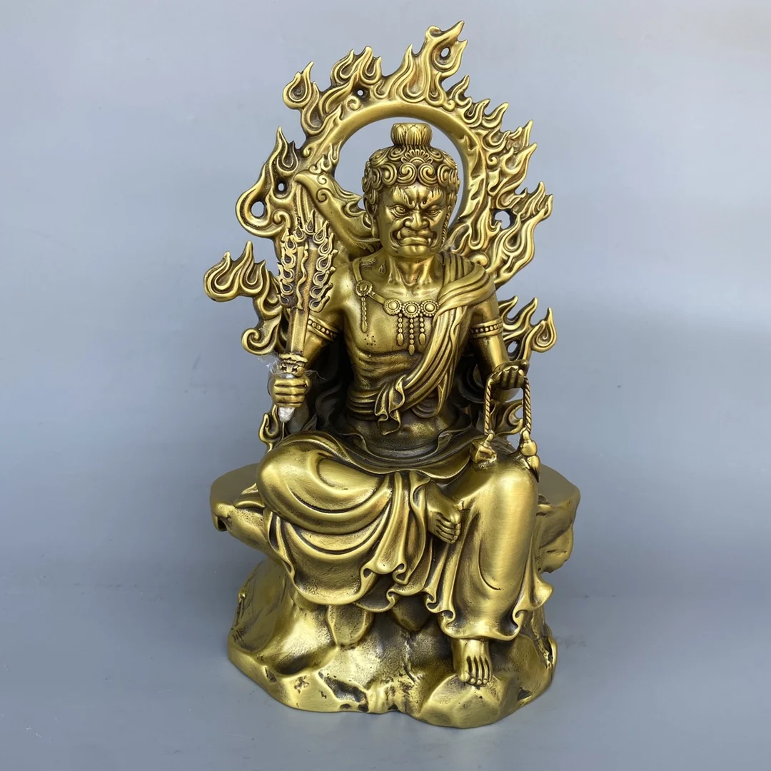 High-Quality Fudo Myoo Statue – Elegant Home Desktop Ornament, Affordable Home Decor Figurine for Stylish Interior Decoration