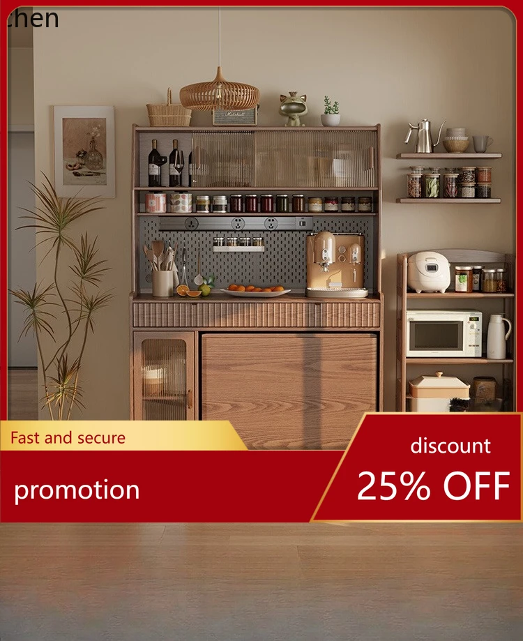 

HT side cabinet integrated living room wall high cabinet storage dining room with folding dining table cabinet wine