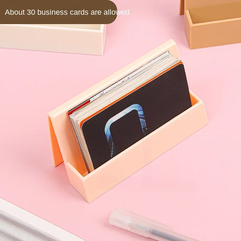 1 Pcs Creative Unique Women's Business Card Holder Desktop Card Storage Box Display Stand Business Exhibition Rack