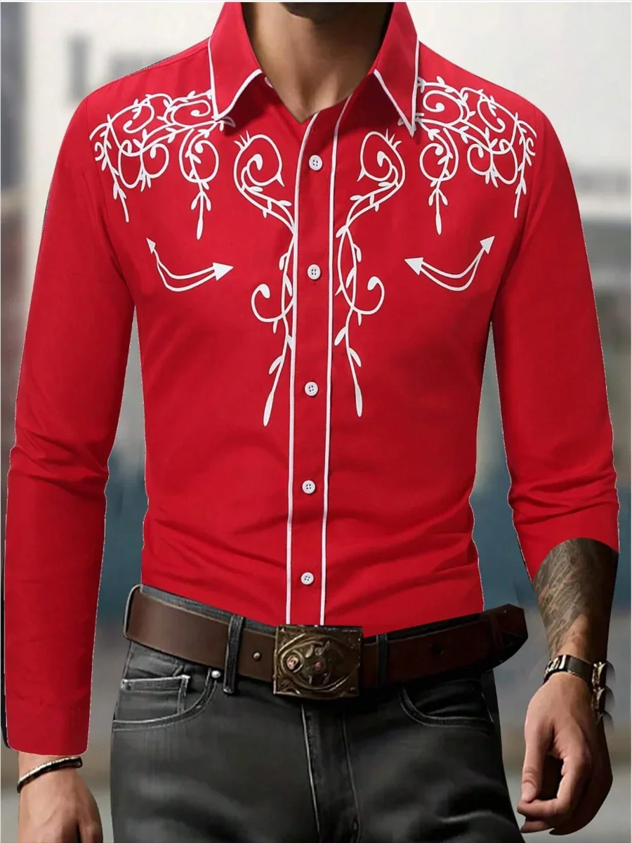 Fashion lapel long-sleeved men's shirt simple casual button men's fashion shirt European size XS-6XL comfort shirt