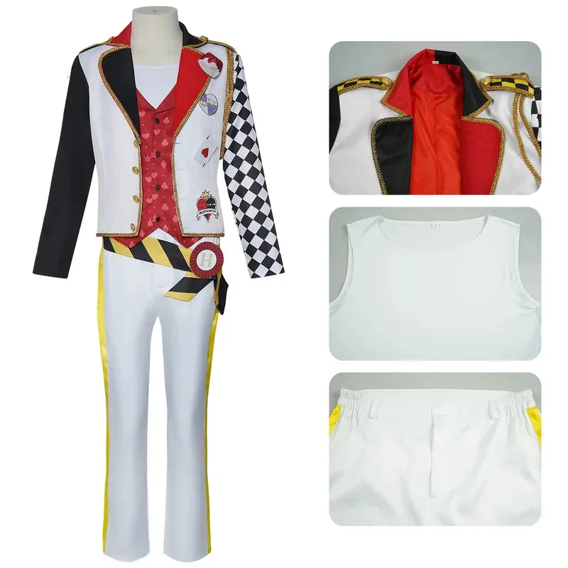 CyAnime Twisted Wonderland Aec Deuce Cosplay Costumes Riddle Black Fancy Cloak Carnival Party Costume Adult Man Halloween Suit