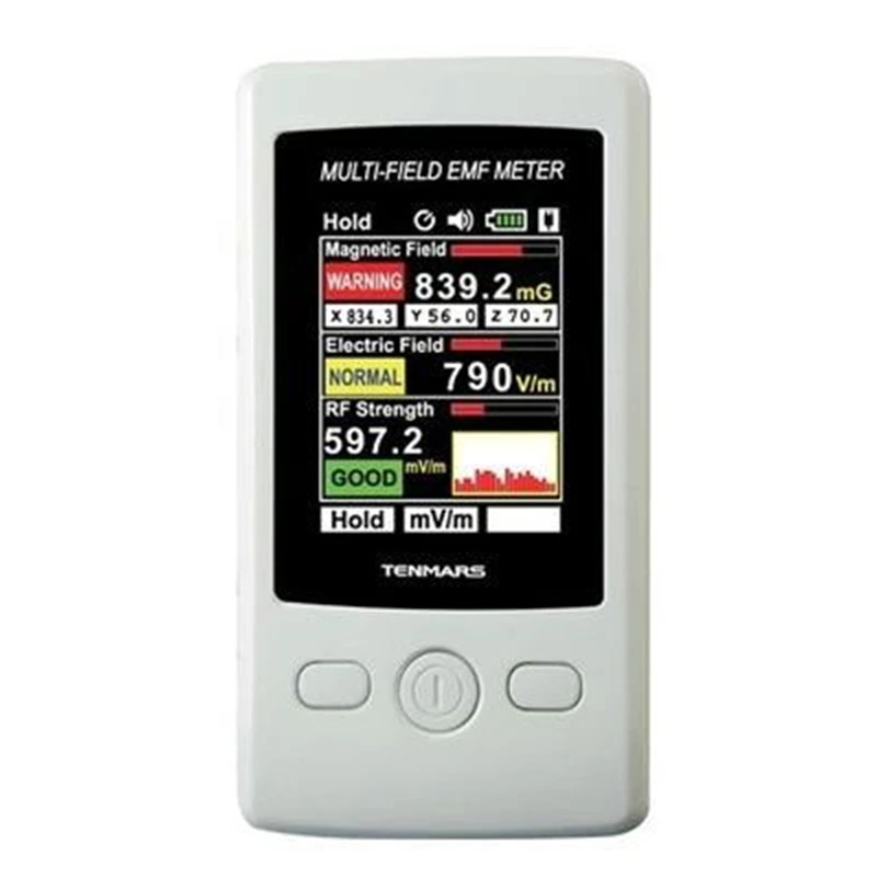 

Tenmars TM-190 Multi-Field 3 axis EMF Meter with Magnetic Electric RF Field Strenght Digital TM190