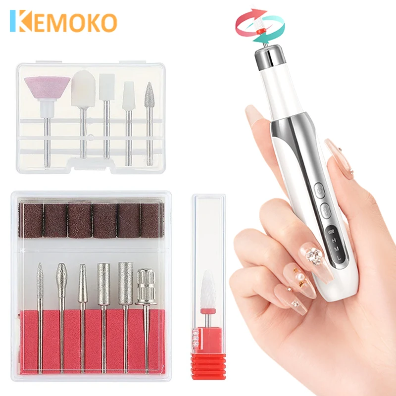 

Professional Electric Nail Drill Machine 15000RPM Manicure Pedicure Set Grinding Polishing for Acrylic Gel Nails Nail File Tool