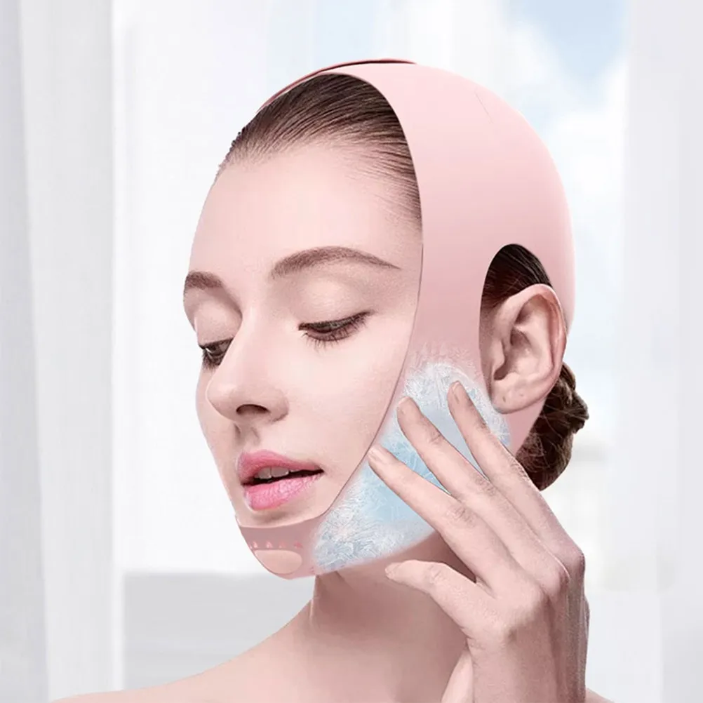 

Face Strap Silicone Face Lifting Belt for Women Facial Sculpting Skin Tightening Mask Reusable Washable Firming Band