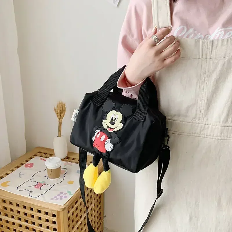 Disney nowa damska torba na ramię Mickey Mouse Cute Cartoon codzienna torba Mini torba torebka dla rodziców i dzieci prezent urodzinowy