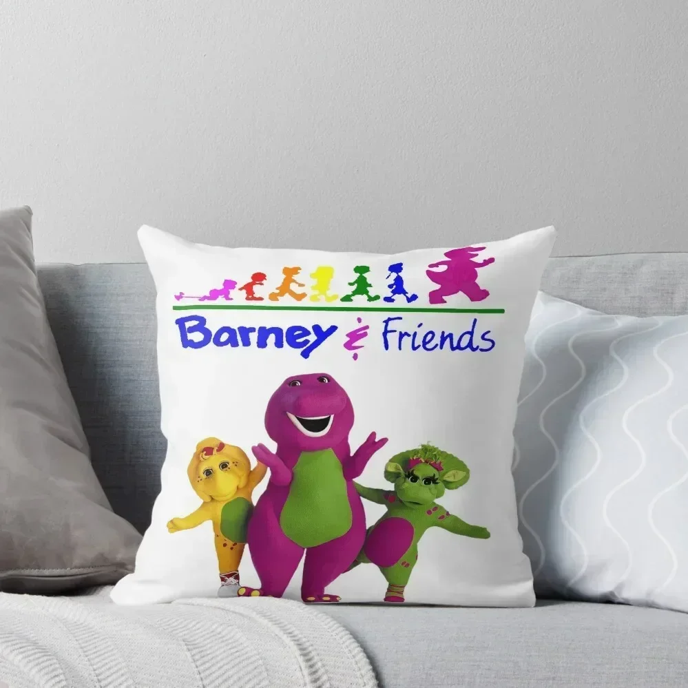 

Barney the dinosaur and friends Throw Pillow Pillowcase Cushion Room decorating items pillow