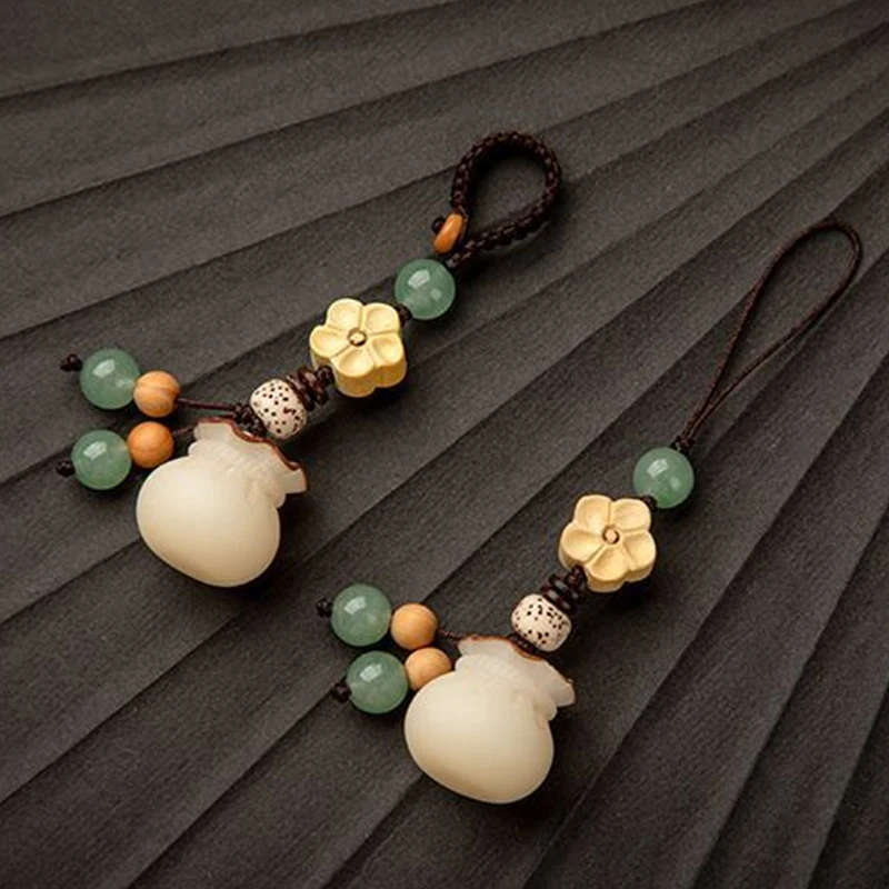 

Новая креативная цепочка для телефона с цветком Бодхи в китайском стиле, талисман удачи, подвеска Бодхи, украшение для телефона