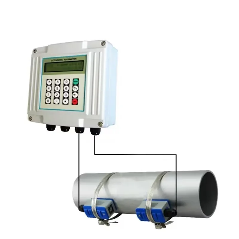 Atech High Precision Digital Wall Mounted Ultrasonic Flow Meter Data Logger -