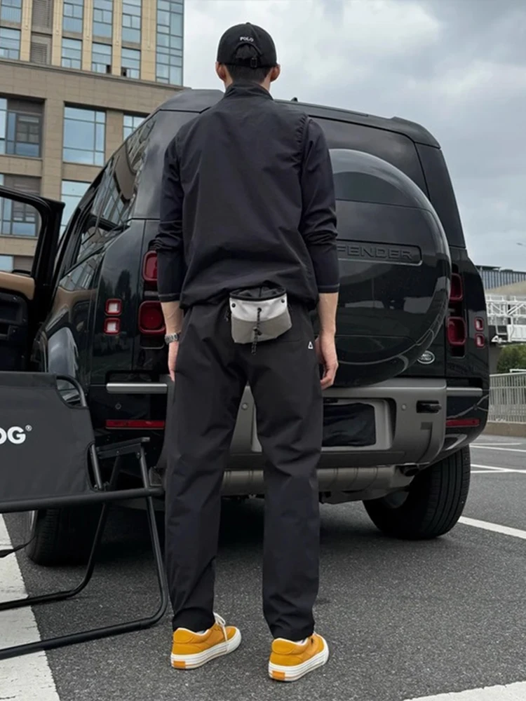 Olive een Pantaloni a cono con etichetta triangolare Pantaloni da lavoro da arrampicata all'aperto Sle da uomo Pantaloni casual traspiranti stagione autunnale
