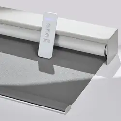 Professional Customized Square Valance100% Blackout Zigbee Motor Intelligent Device Motorized Roller Blinds For Home Windows