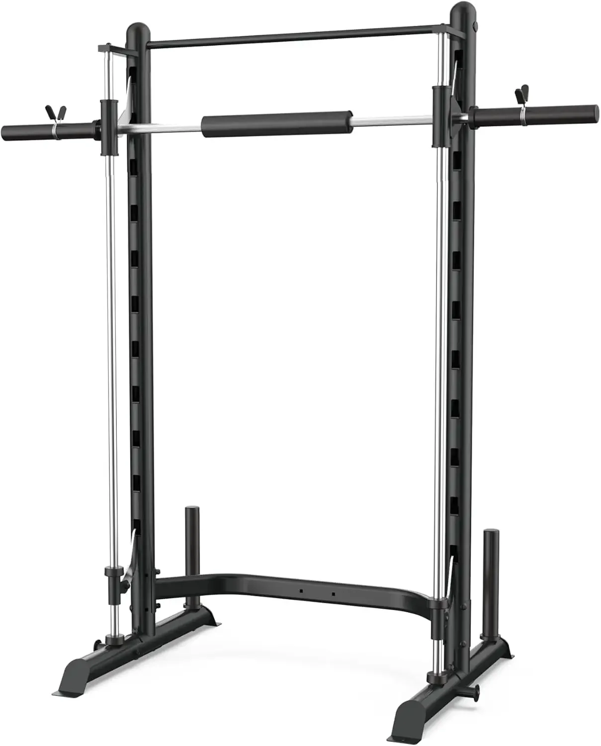 Squat Rack Machine,Barbell Rack,Folding Weight and Bench Press Rack Stand,Safety Smith Rack.With Pull Up,Push Up Bars.Can L