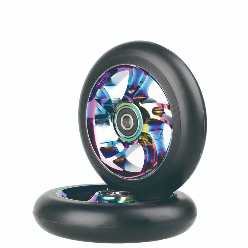 

Best-selling Aluminum Extreme Scooter Wheels 100mm, 110mm, 125mm with ABEC-9 Replacement Wheels