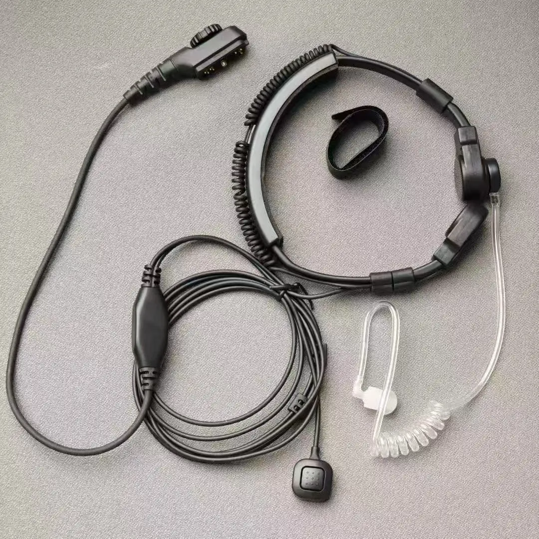 Telescope Throat Control Headphone Acoustic for Hytera PD700 PD780G PD790 PD980 PT580H PT785 etc Walkie Talkieetc