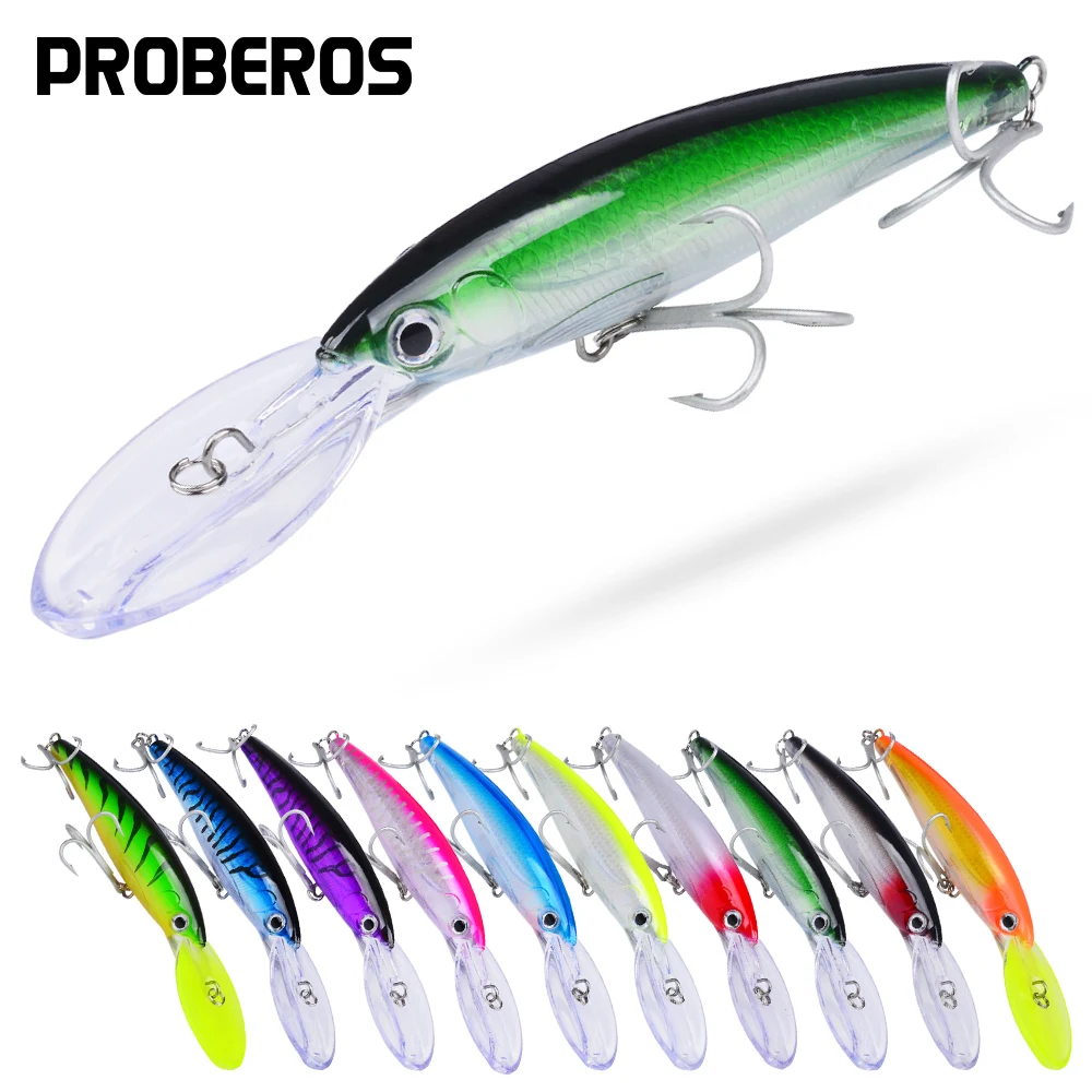 1PC 32g 50g 75g Big Floating Minnow Fishing Lure Bait Long Casting Saltwater Sea Bass Lures Hard Bait Minnow Fishing Tackle