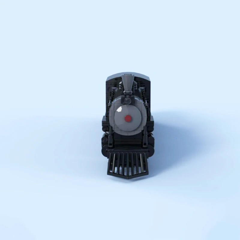 MOC American Railway 4-4-0 Stoommachine Trein v2 Model DIY Bouwsteen Assemblage Technologie Bricks Speelgoed voor Geschenken