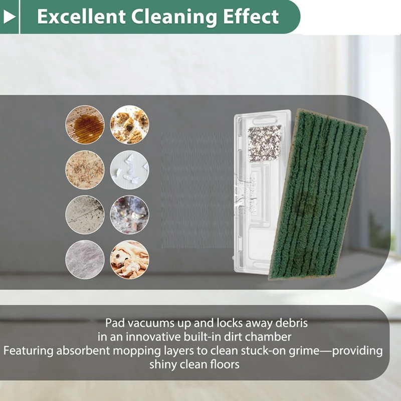 Almohadillas de repuesto para mopa, recambios reutilizables para Shark Vacmop VM252 251 250 200 190 Pro, 4 piezas