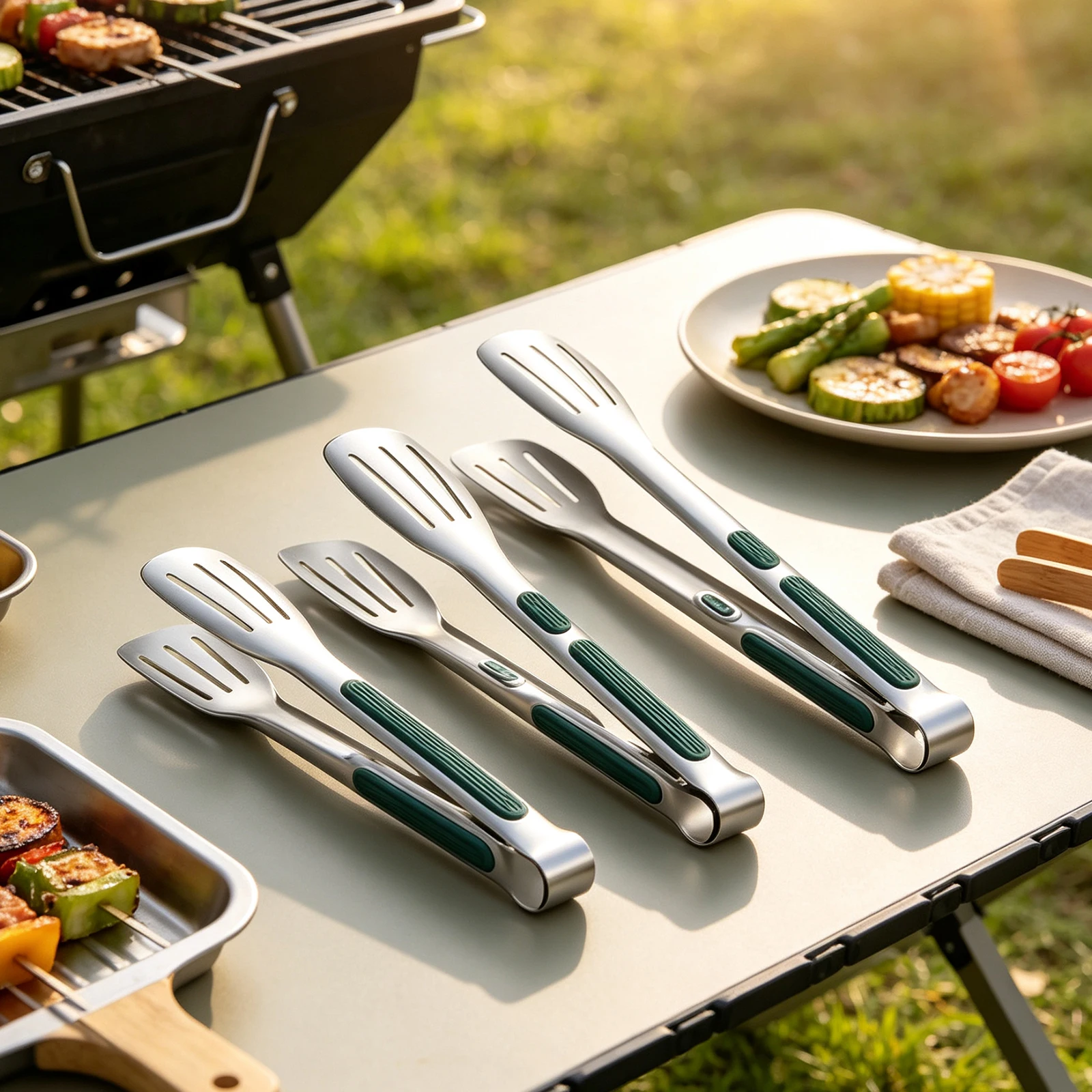 BBQ for tongs Grilling for tongs Set Kitchen Use Outdoor Cooking Rust Resistant for versatile Kitchen Tool Different Sizes