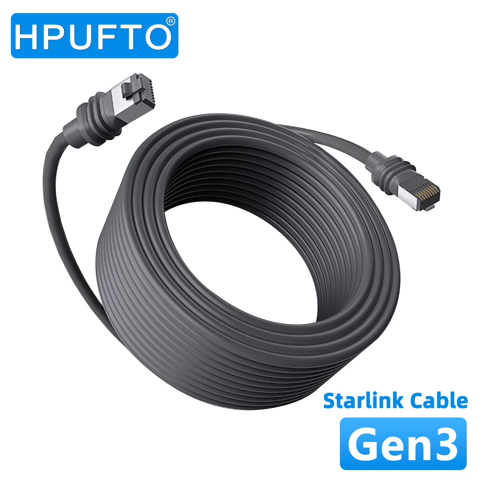 

Starlink Gen 3 Cable Starlink Cable for Starlink Standard Generation 3, Replacement Extension Cable Waterproof Grey