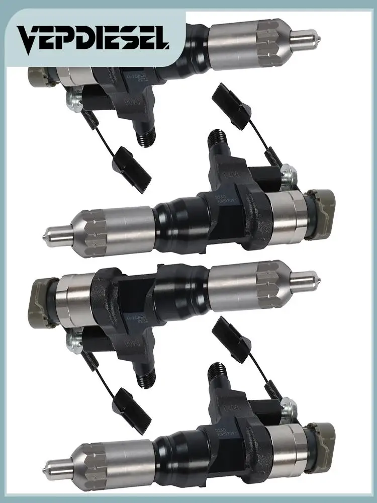 

6 шт. топливные форсунки для двигателя Kobelco Hino J08E, грузовика серии 500 23670-E0400 295050-0232 23670E0400 2950500232 97029505-0231