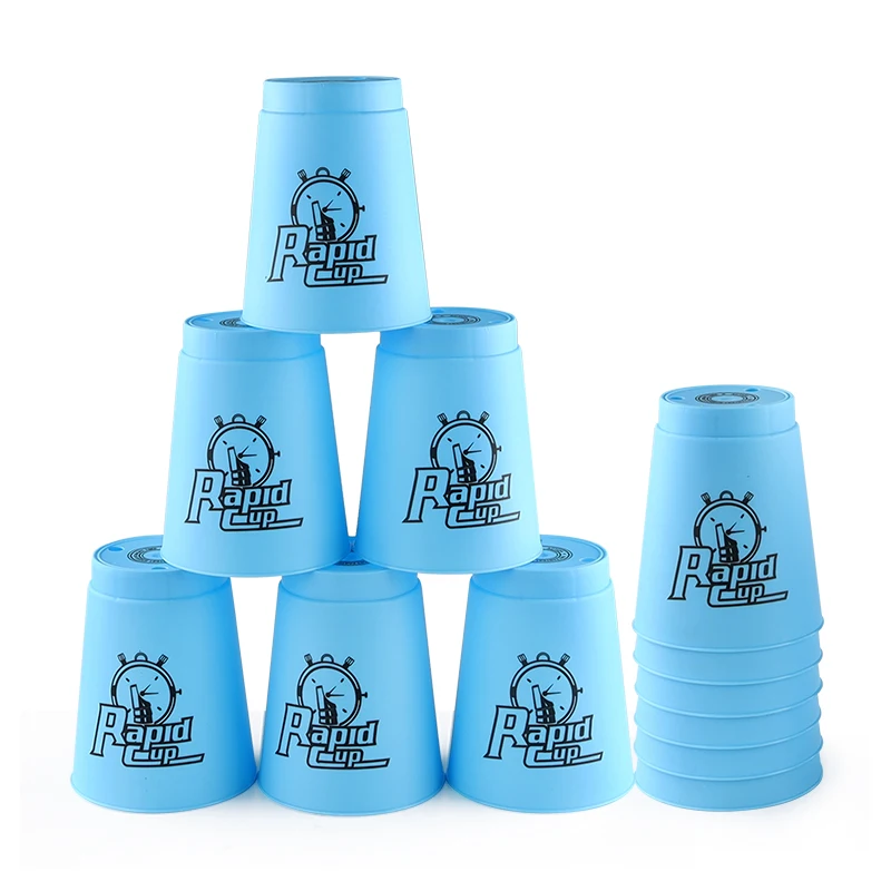 Four Colours Quick Stacks Cups Speed Cup Stacking Game Training Fast Reaction Sports Training Game Antistress Toy for Children