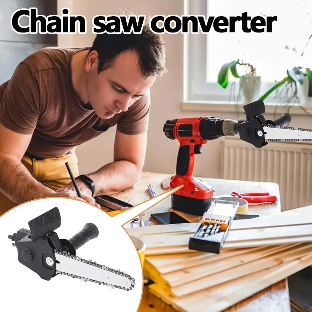 

Адаптер для электродрели 4/6 дюймов в электропилу: портативный инструмент для резки дерева, пластика, металла и обрезки древесины