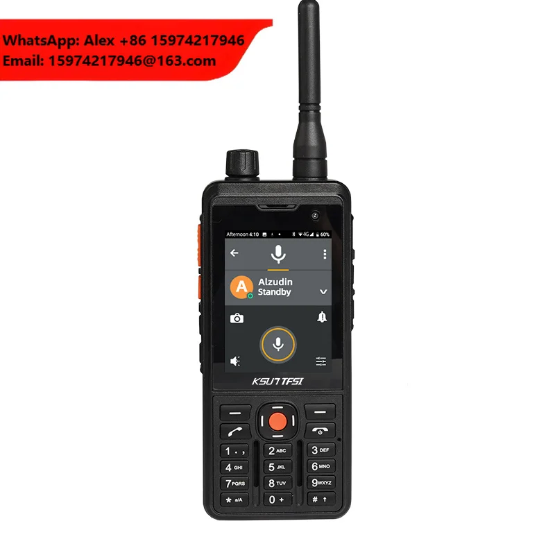 KSUT TFSI AL-1 DMR Network Analog Tri Mode GPS NFC Blue-Tooth POC Radio 4G Wifi Smartphone Walkie Talkie With Camera