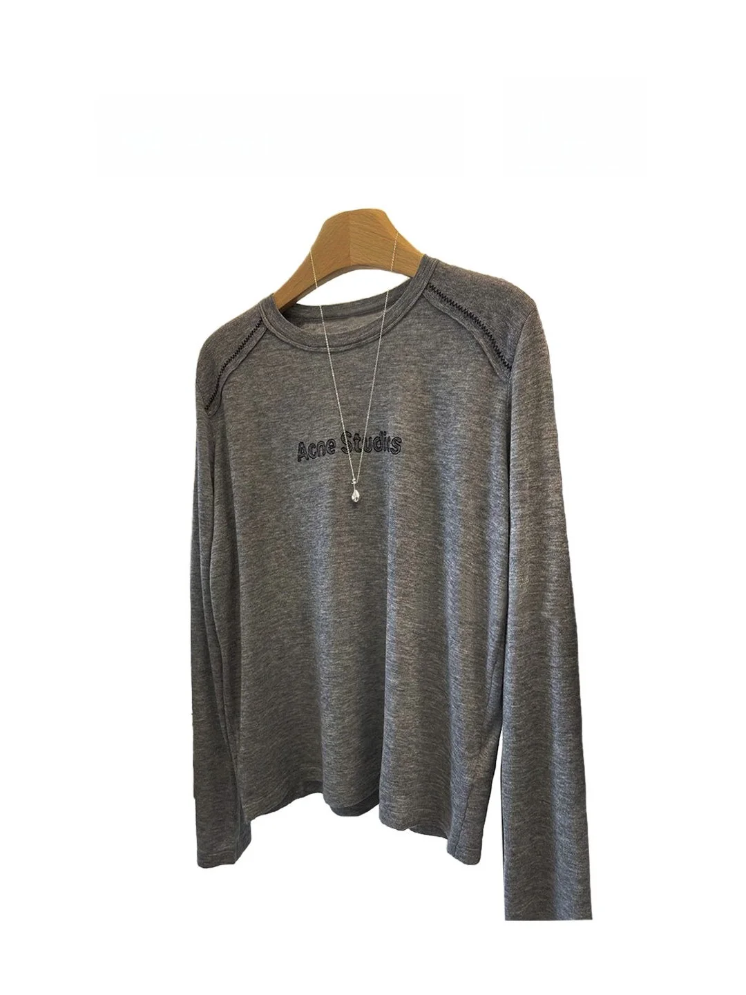 

Свободный крой Long Sve round Ne Трикотажная основа irt Корейский Sle Ранняя осень Новое поступление Женская футболка Внутренняя одежда Base Lay...