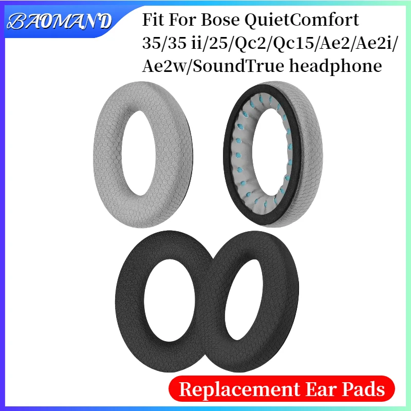

Ear Pad For Bose QuietComfort 35/35 ii/25/Qc2/Qc15/Ae2/Ae2i/Ae2w/SoundTrue Headset Replacement Headphones Memory Foam Earpads