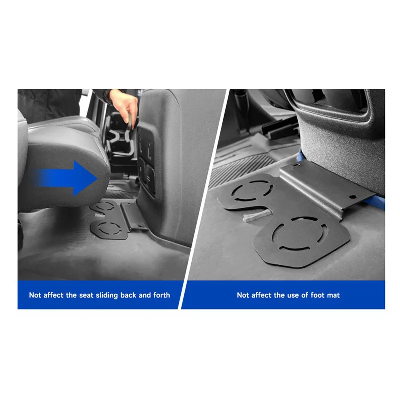 

Rear Dual Cup Holder Compatible For Ford Bronco Replacement 2021 2022 2023, Expander Removable-A65M