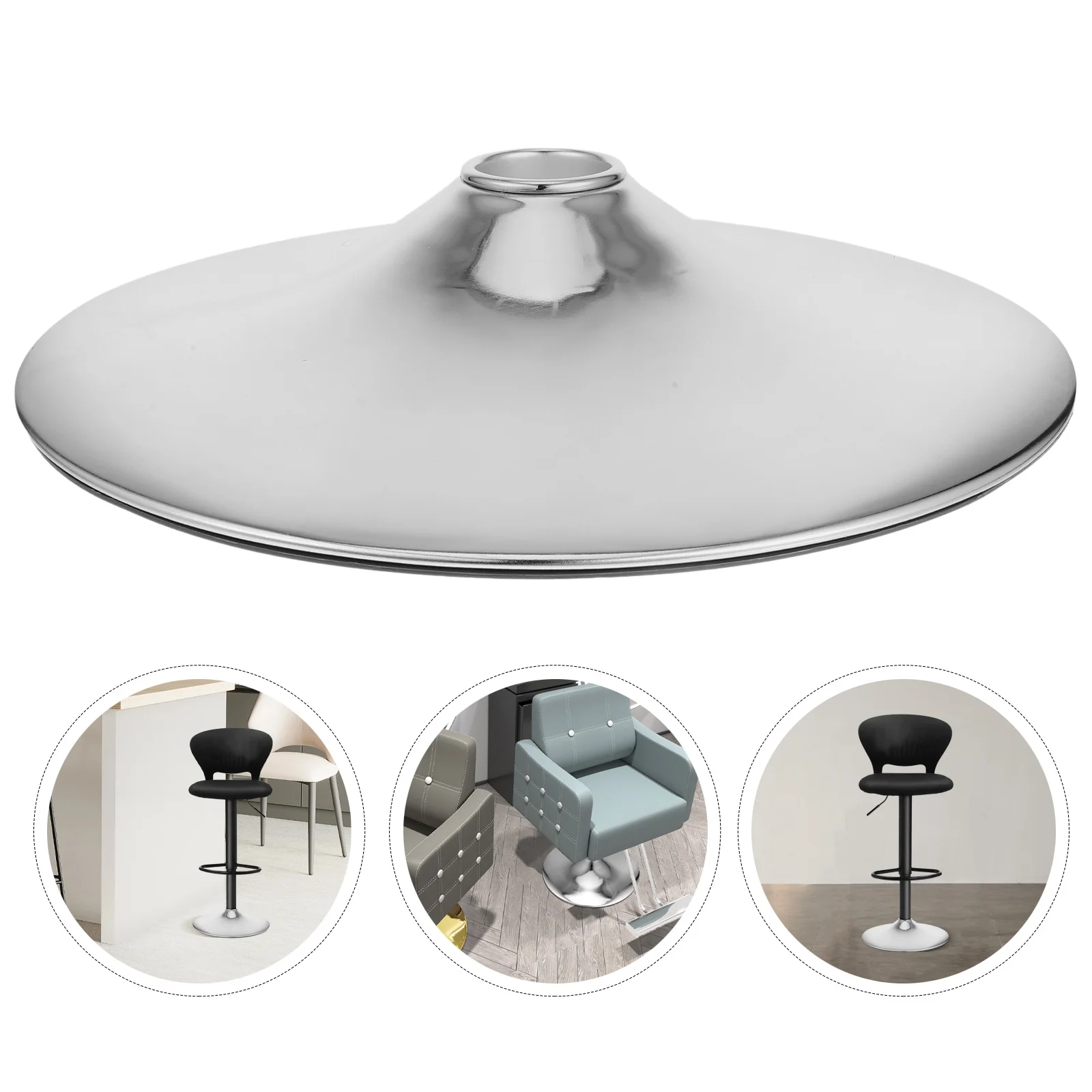 

Office Chair Base Replacement Heavy Duty Round Metal Plate for Bar Stool Salon Chair Dining Room Accessories Stable Support