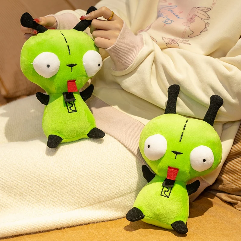 2024 Neue Alien Invader ZIM GIR Hund Plüschfigur Spielzeug Gefüllte Plüsch Grüne Kawaii Puppe Sammlerstück – Detail 12