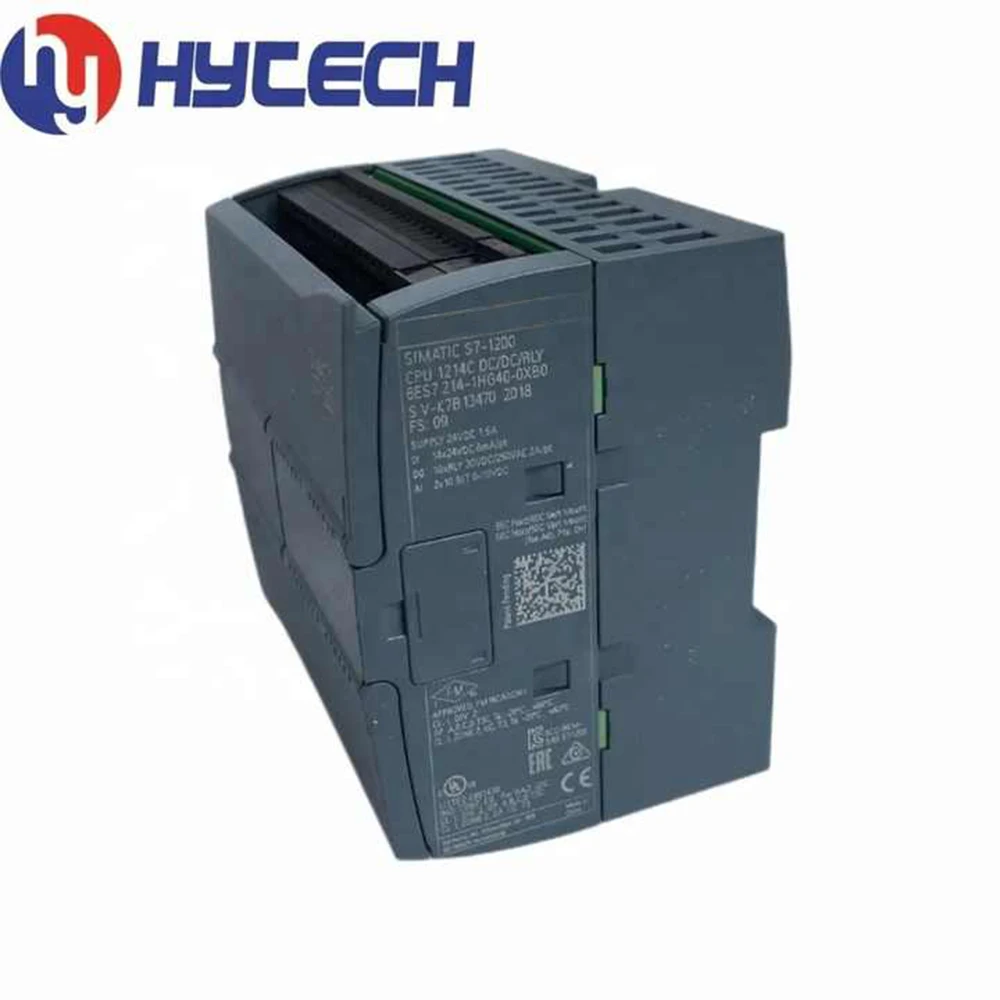 وحدة تحكم Hy-Tech PLC 14DI 10DO DC 2AI 2AO تناظرية IO PROFINET تدعم مصدر طاقة تيار مستمر نظام التحكم في المحرك الصناعي